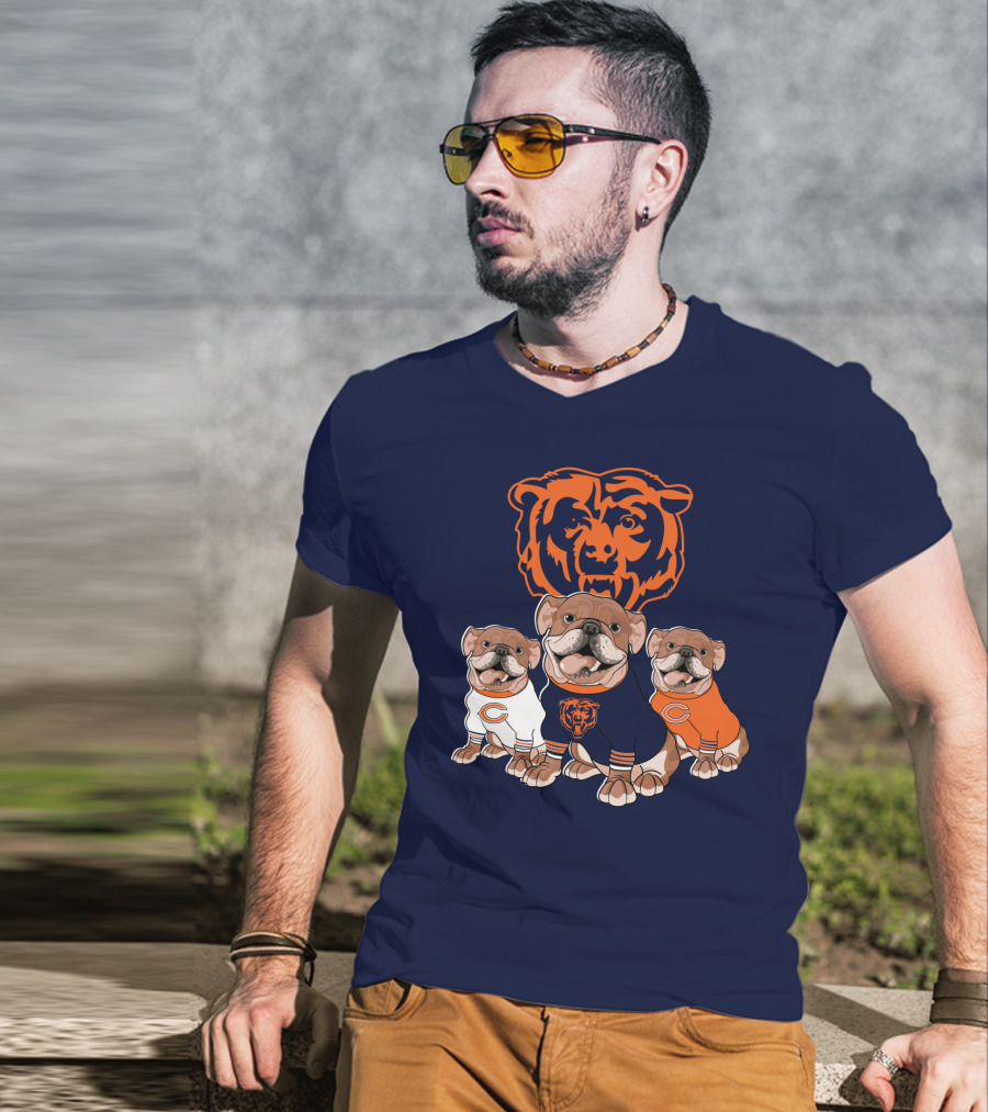 Chicago Bears Bulldog Trio T-Shirt