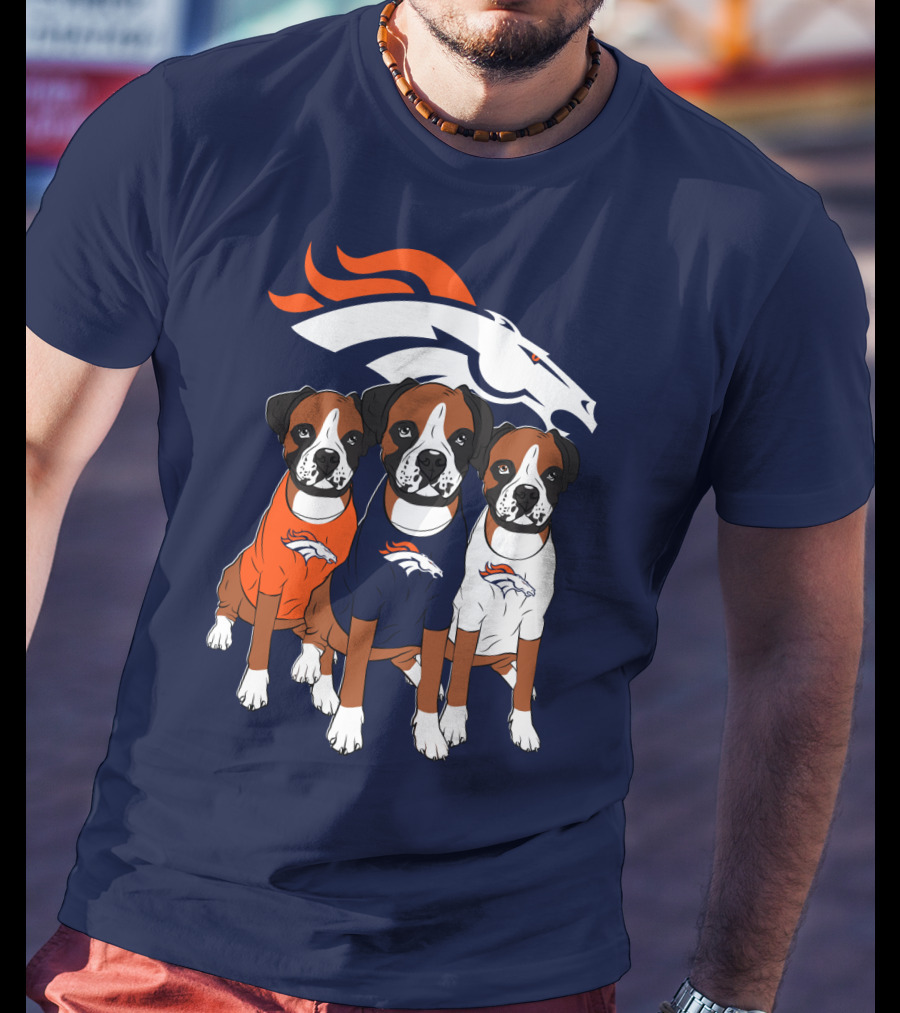 Denver Broncos Boxer Dogs T-Shirt