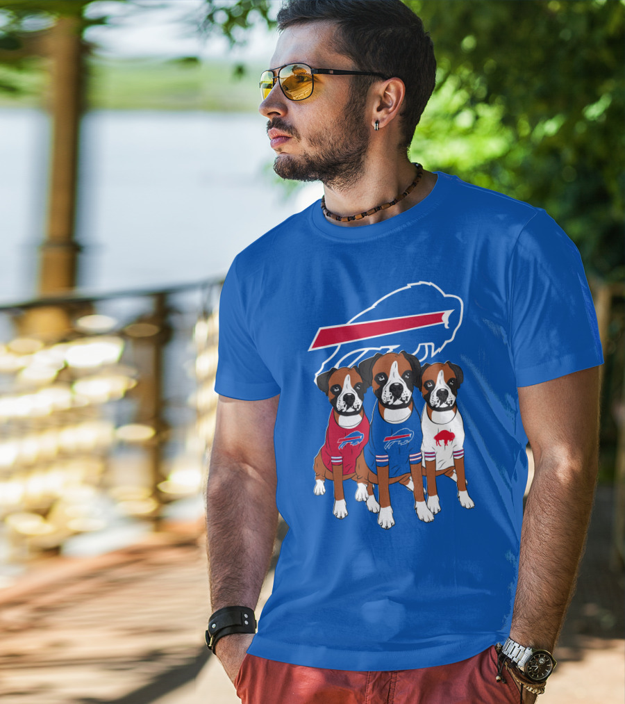 Buffalo Bills Boxer Dogs T-Shirt
