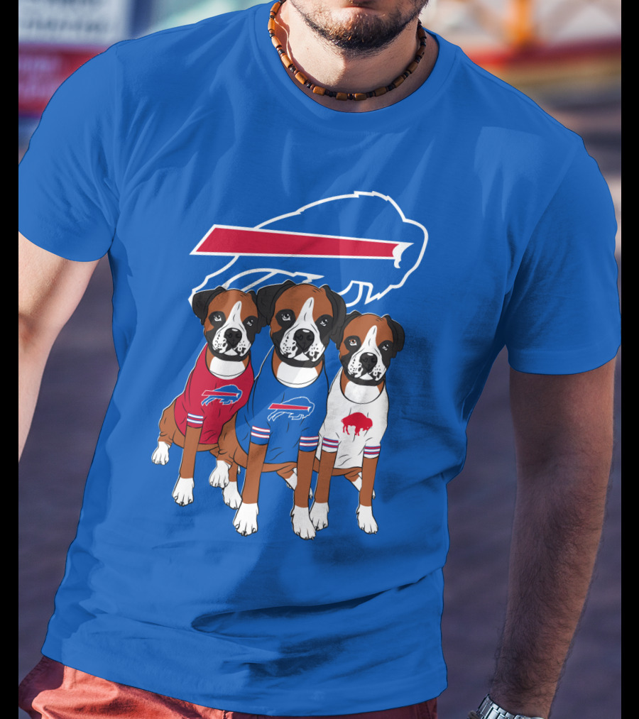 Buffalo Bills Boxer Dogs T-Shirt