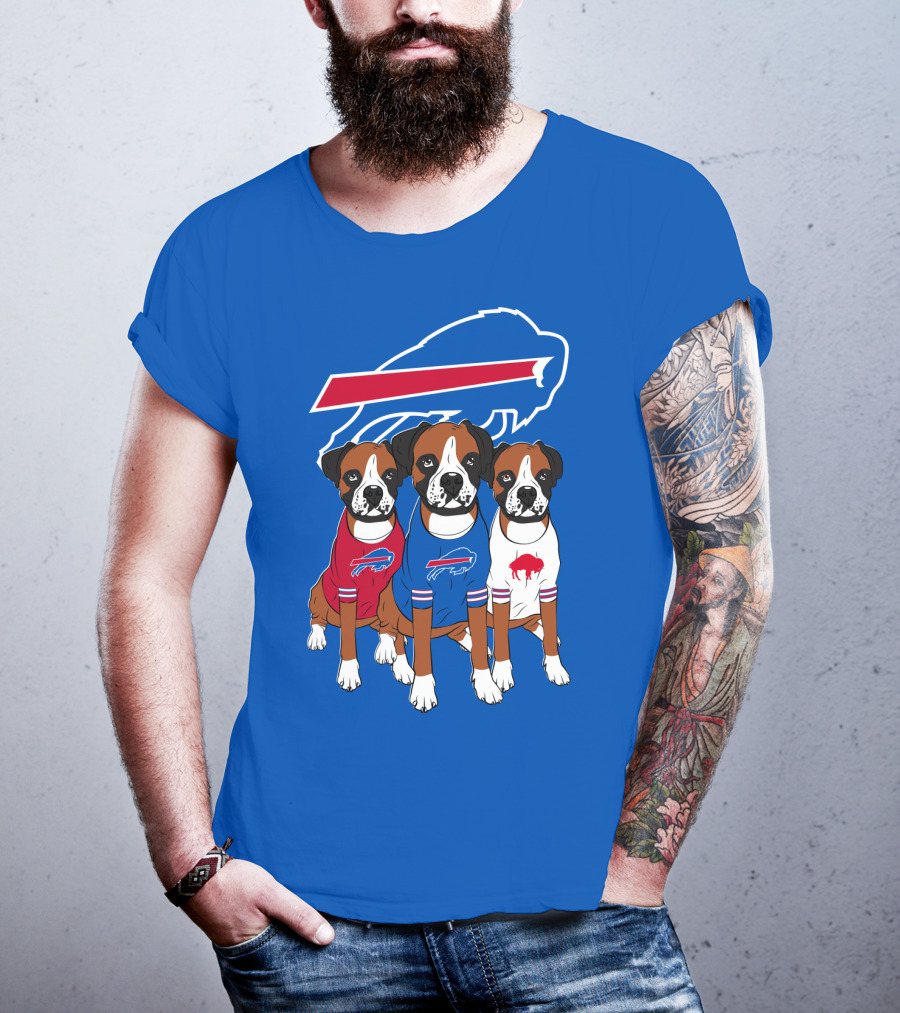 Buffalo Bills Boxer Dogs T-Shirt