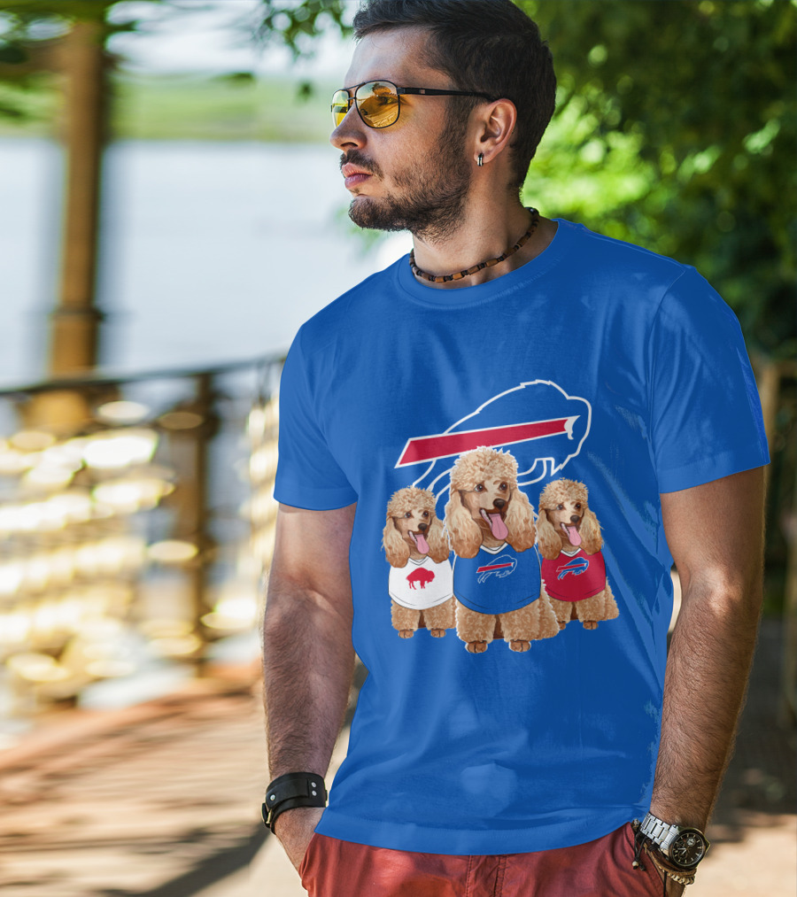 Buffalo Bills Poodle Trio T-Shirt
