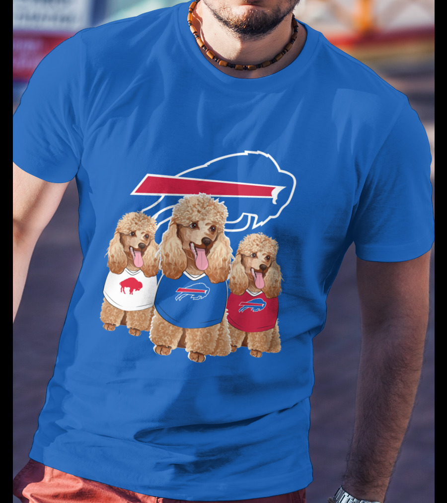 Buffalo Bills Poodle Trio T-Shirt