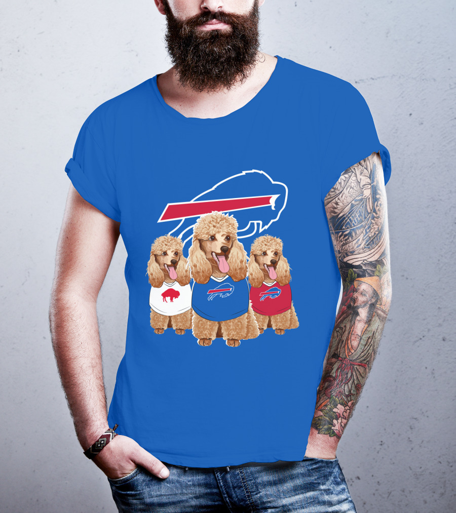 Buffalo Bills Poodle Trio T-Shirt