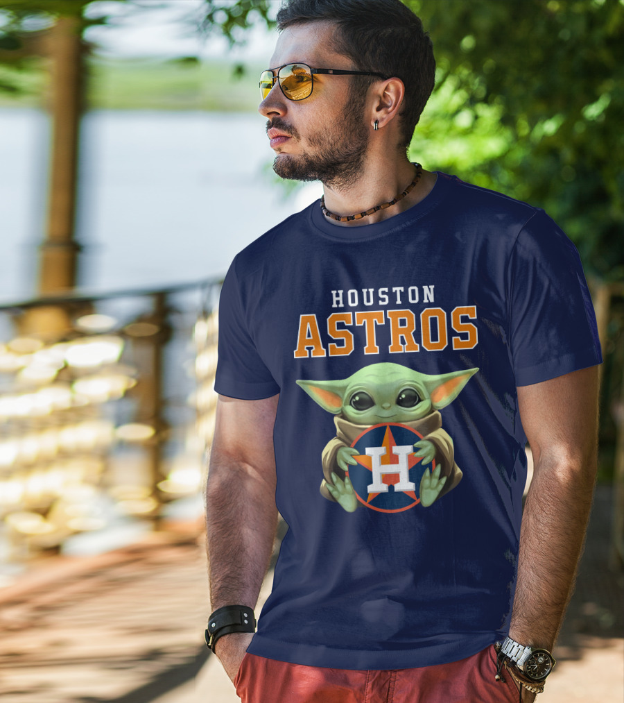 Houston Astros Baby Yoda T-Shirt