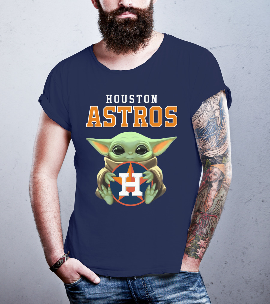 Houston Astros Baby Yoda T-Shirt
