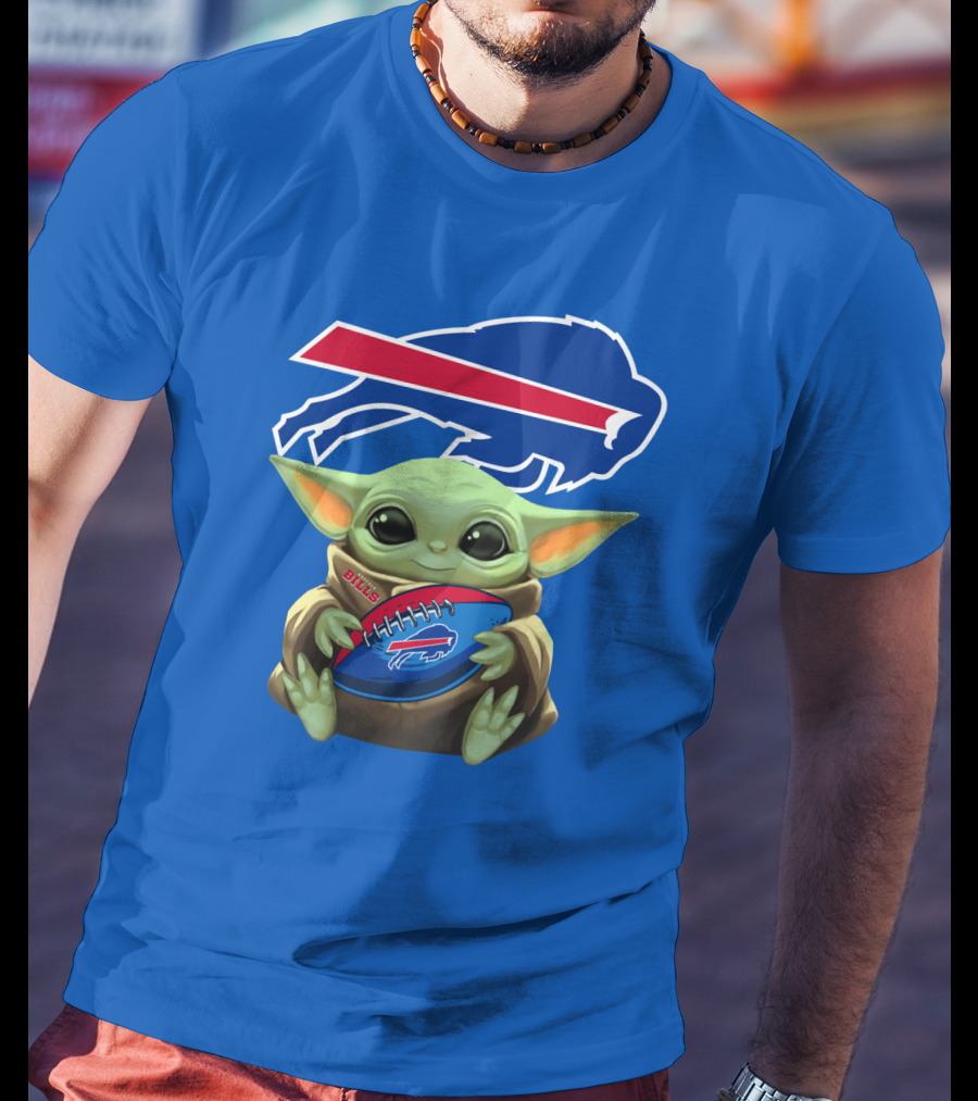 Baby Yoda Bills Buffalo Football Fan T-Shirt