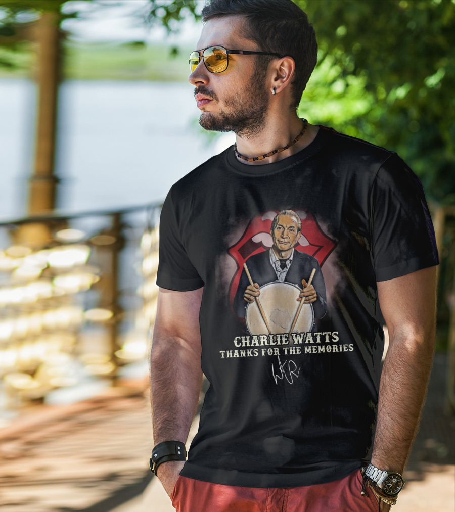 Charlie Watts Thanks For The Memories T-Shirt