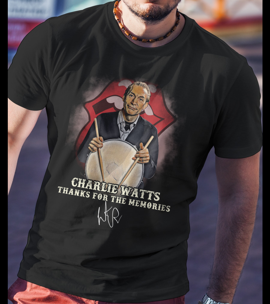 Charlie Watts Thanks For The Memories T-Shirt