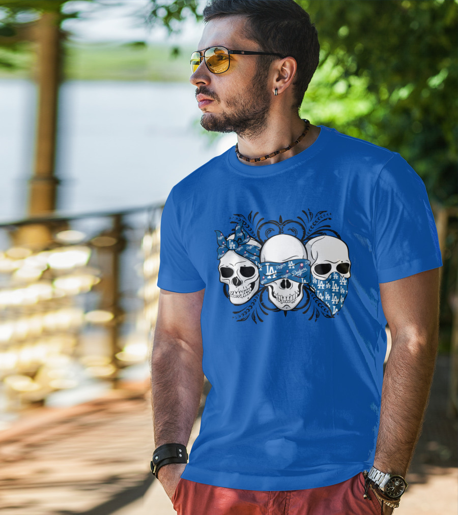 La Dodgers Skull Trio T-Shirt