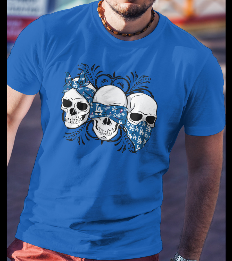 La Dodgers Skull Trio T-Shirt