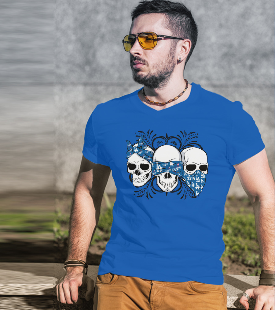 La Dodgers Skull Trio T-Shirt