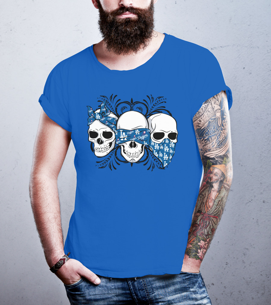 La Dodgers Skull Trio T-Shirt