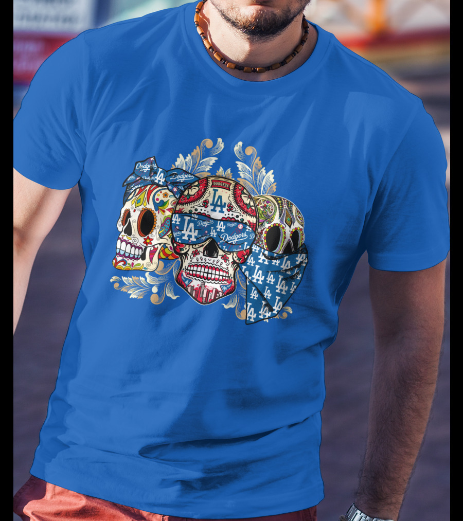 La Dodgers Sugar Skull Trio T-Shirt