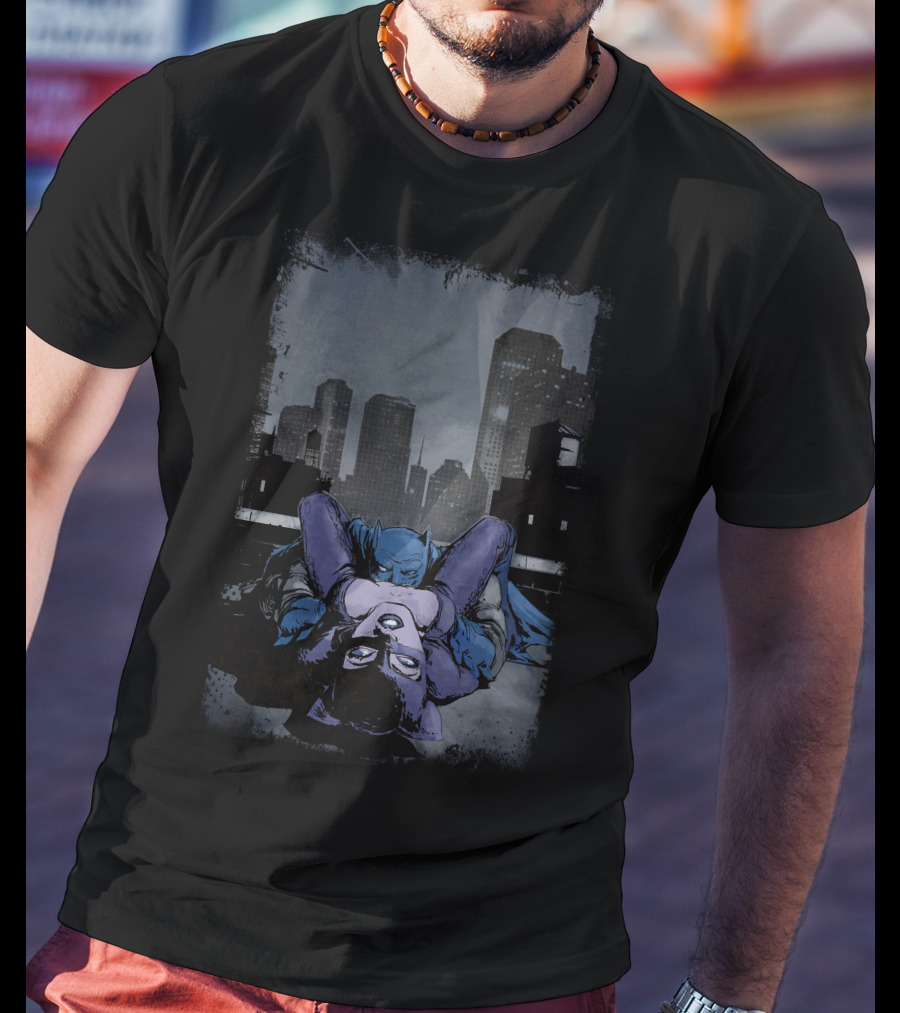 Catwoman And Batman Rooftop Encounter T-Shirt