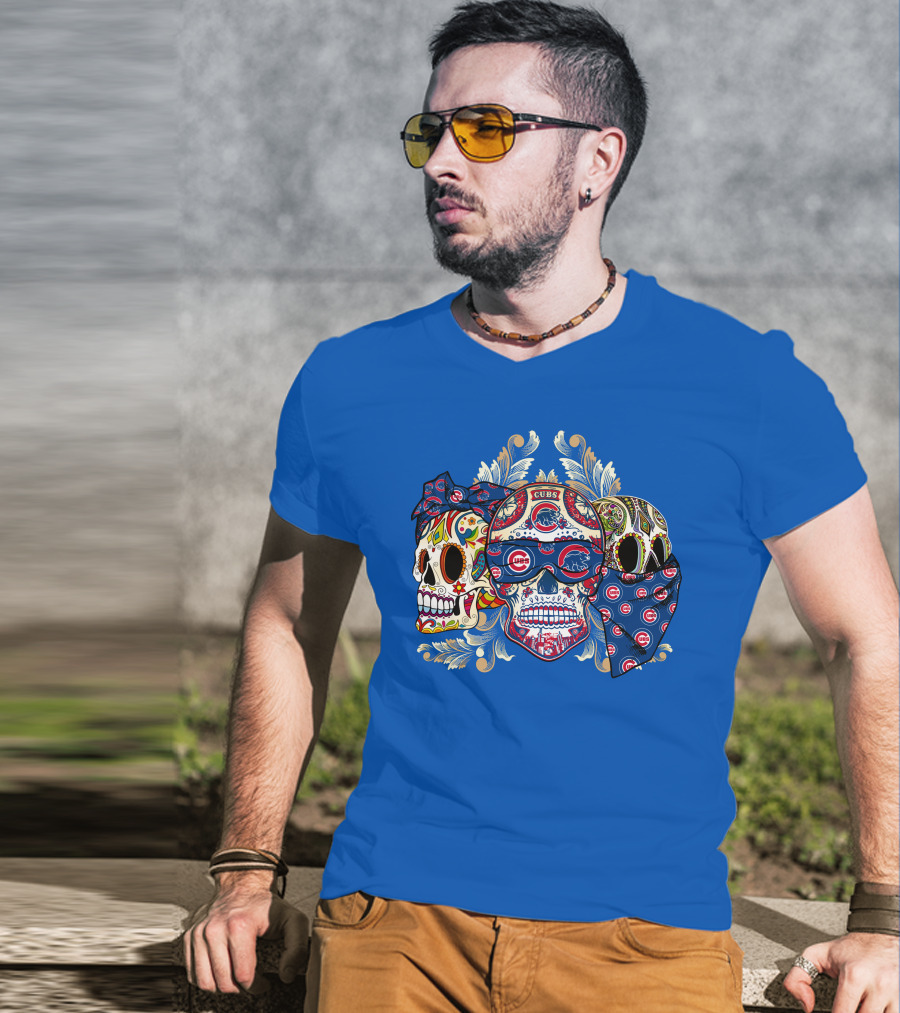 Cubs Sugar Skull T-Shirt