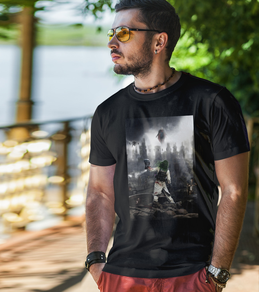 Betrayal Swat Superman Post-Apocalyptic Scene T-Shirt