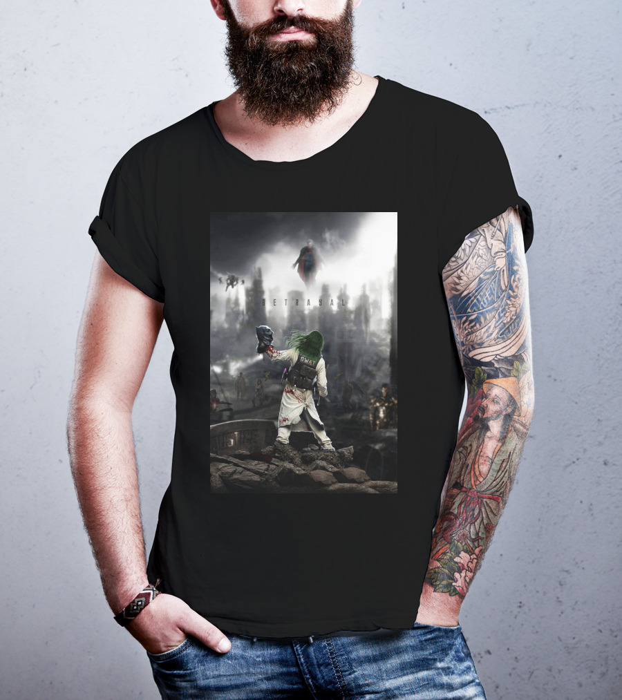 Betrayal Swat Superman Post-Apocalyptic Scene T-Shirt