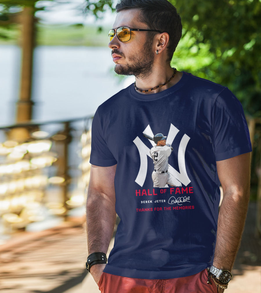 Derek Jeter Hall Of Fame Thanks For The Memories T-Shirt
