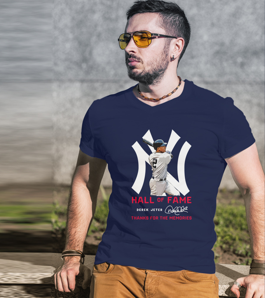Derek Jeter Hall Of Fame Thanks For The Memories T-Shirt