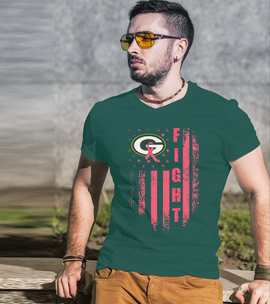 Green Bay Packers Fight Breast Cancer T-Shirt