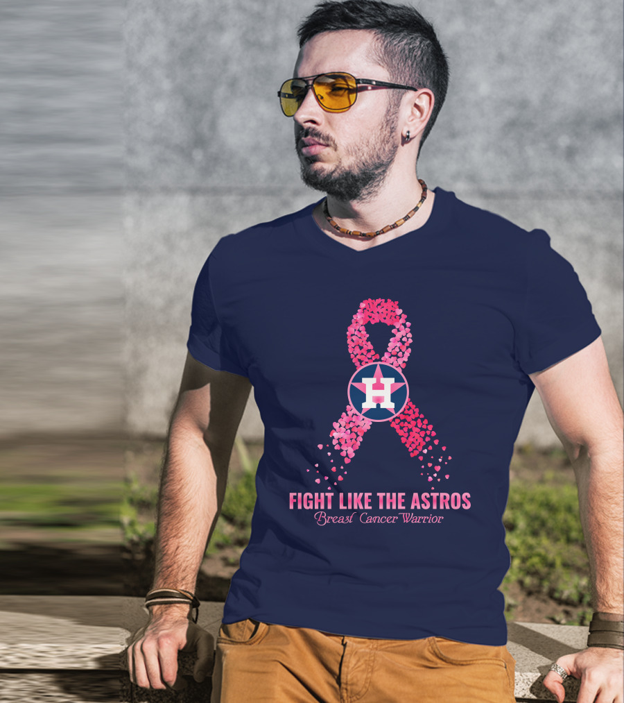 Fight Like The Astros Breast Cancer Warrior T-Shirt