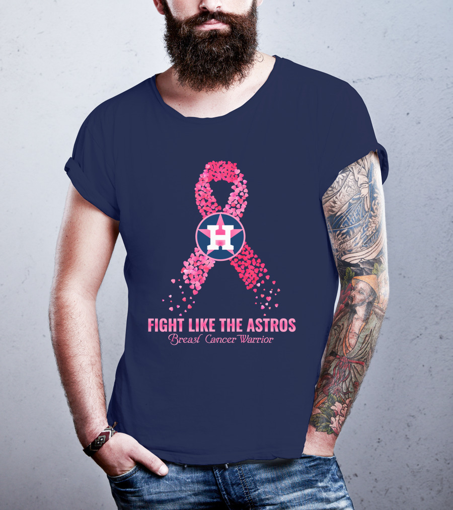 Fight Like The Astros Breast Cancer Warrior T-Shirt