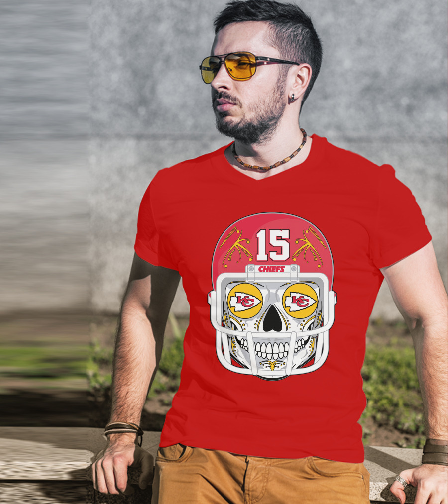 Chiefs Skull Helmet T-Shirt