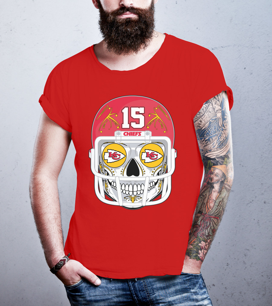 Chiefs Skull Helmet T-Shirt