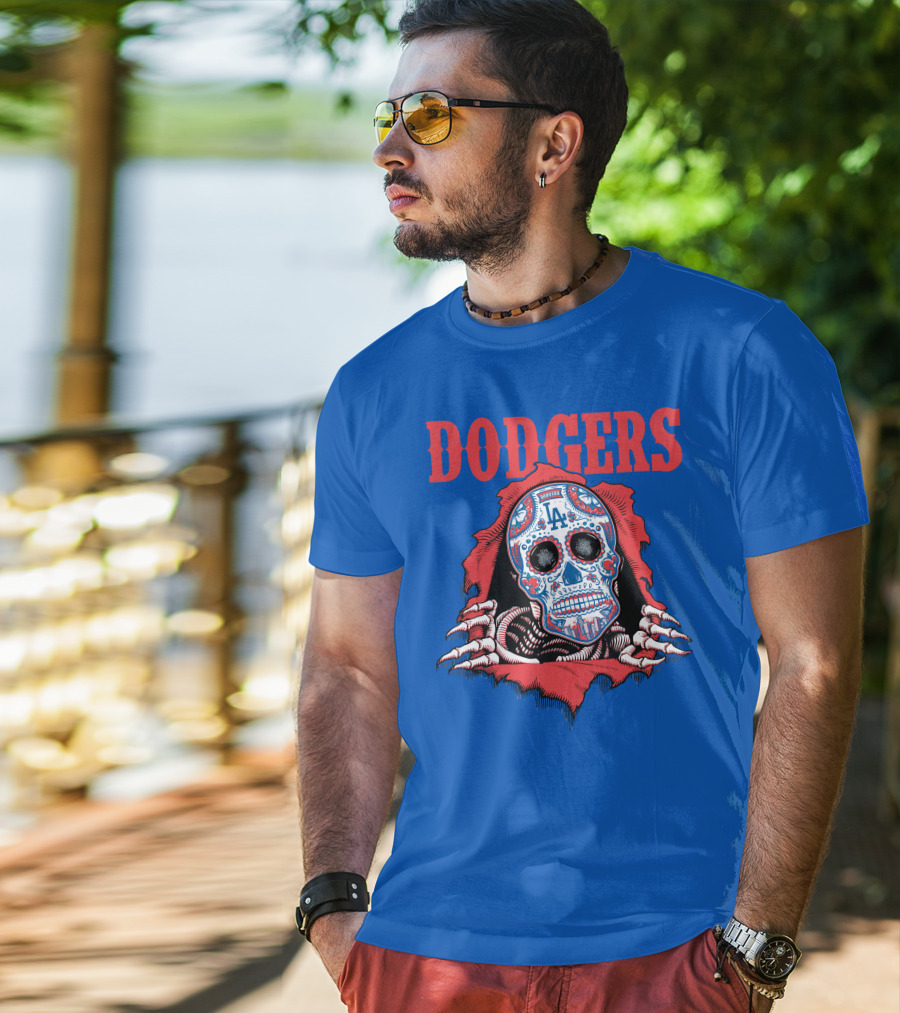 Dodgers La Sugar Skull T-Shirt