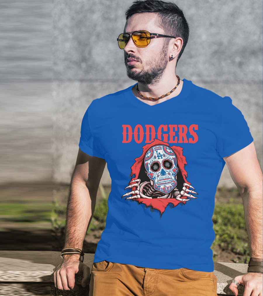 Dodgers La Sugar Skull T-Shirt