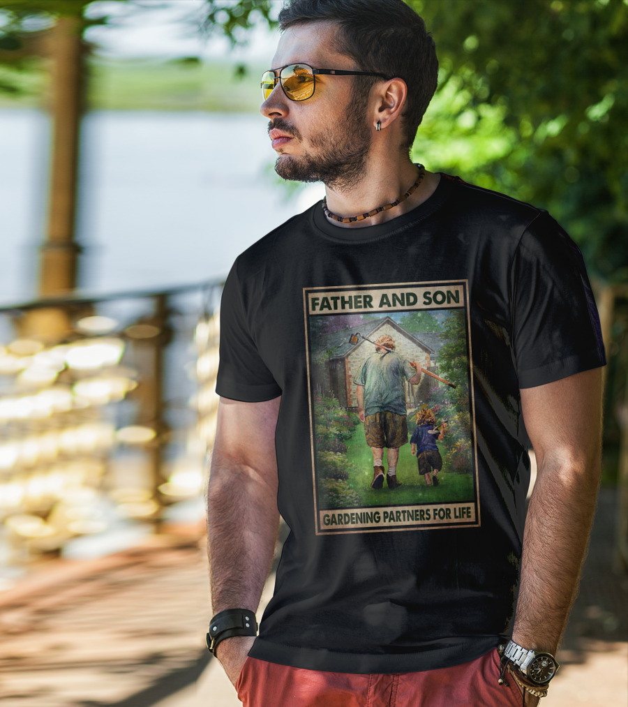 Father And Son Gardening Partners For Life T-Shirt