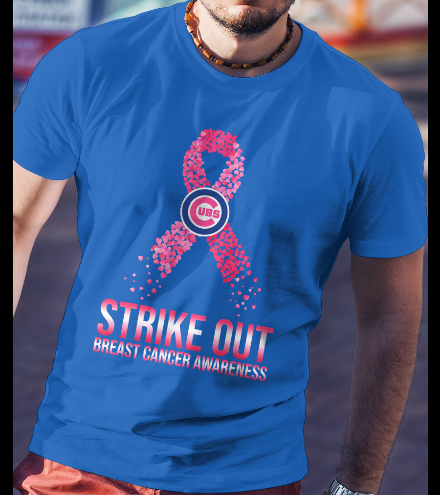 Cubs Strike Out Breast Cancer Awareness T-Shirt