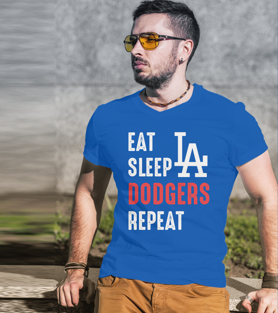 Eat Sleep Dodgers Repeat La T-Shirt