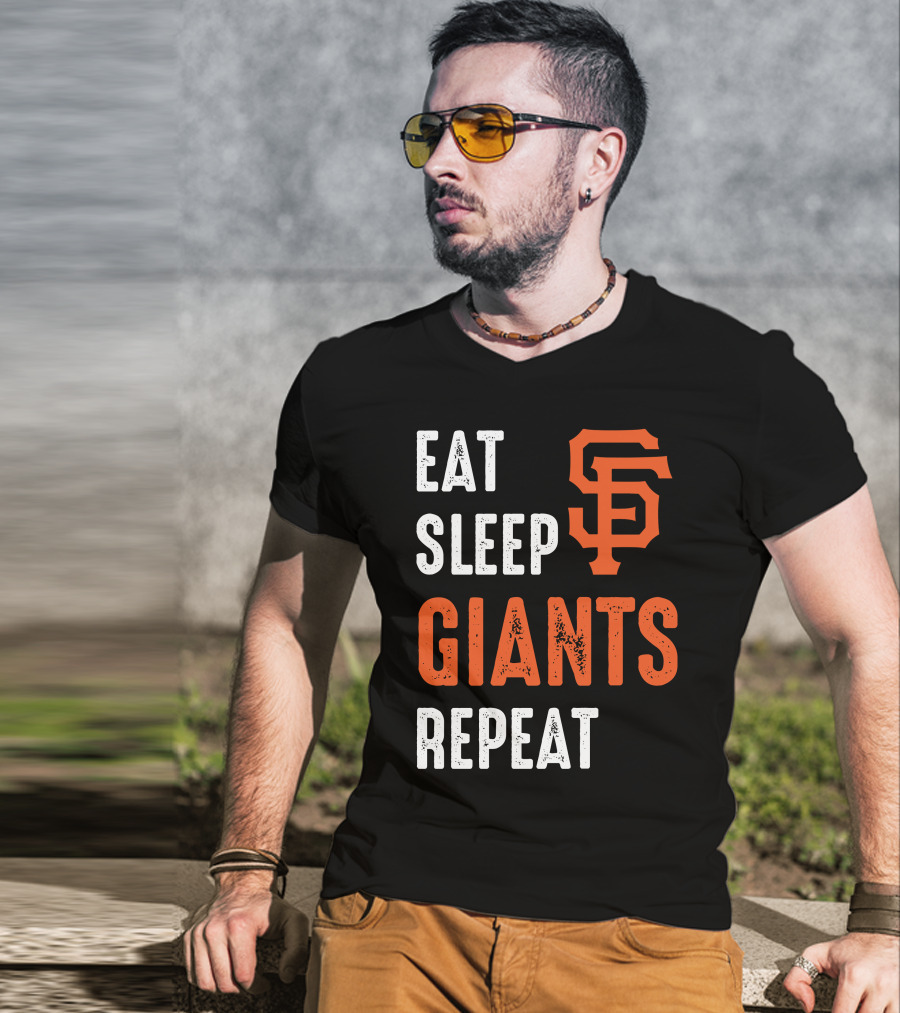 Eat Sleep Giants Repeat Sf T-Shirt