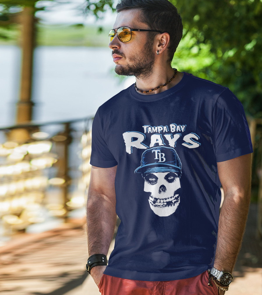 Tampa Bay Rays Tb Skull T-Shirt