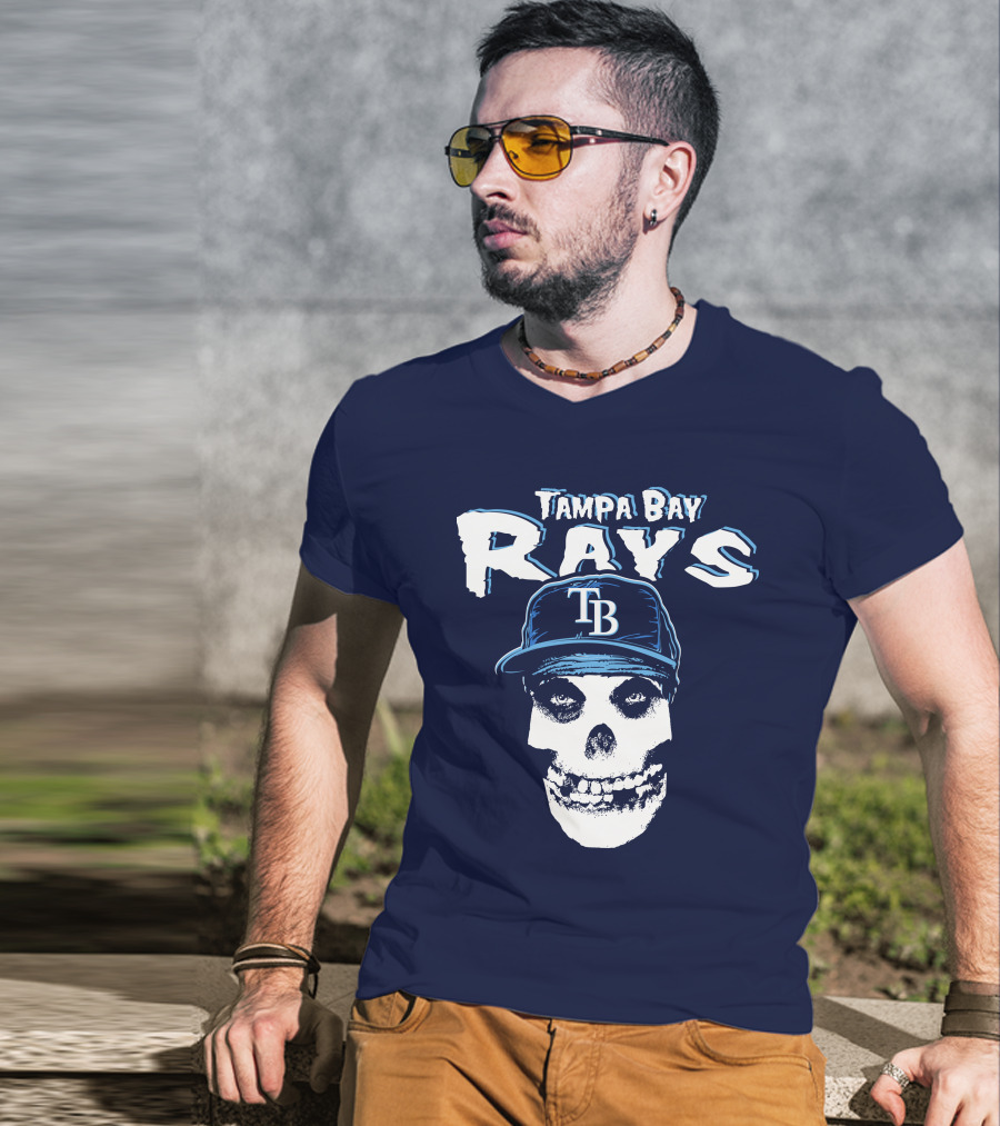 Tampa Bay Rays Tb Skull T-Shirt