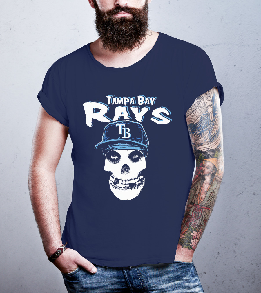 Tampa Bay Rays Tb Skull T-Shirt