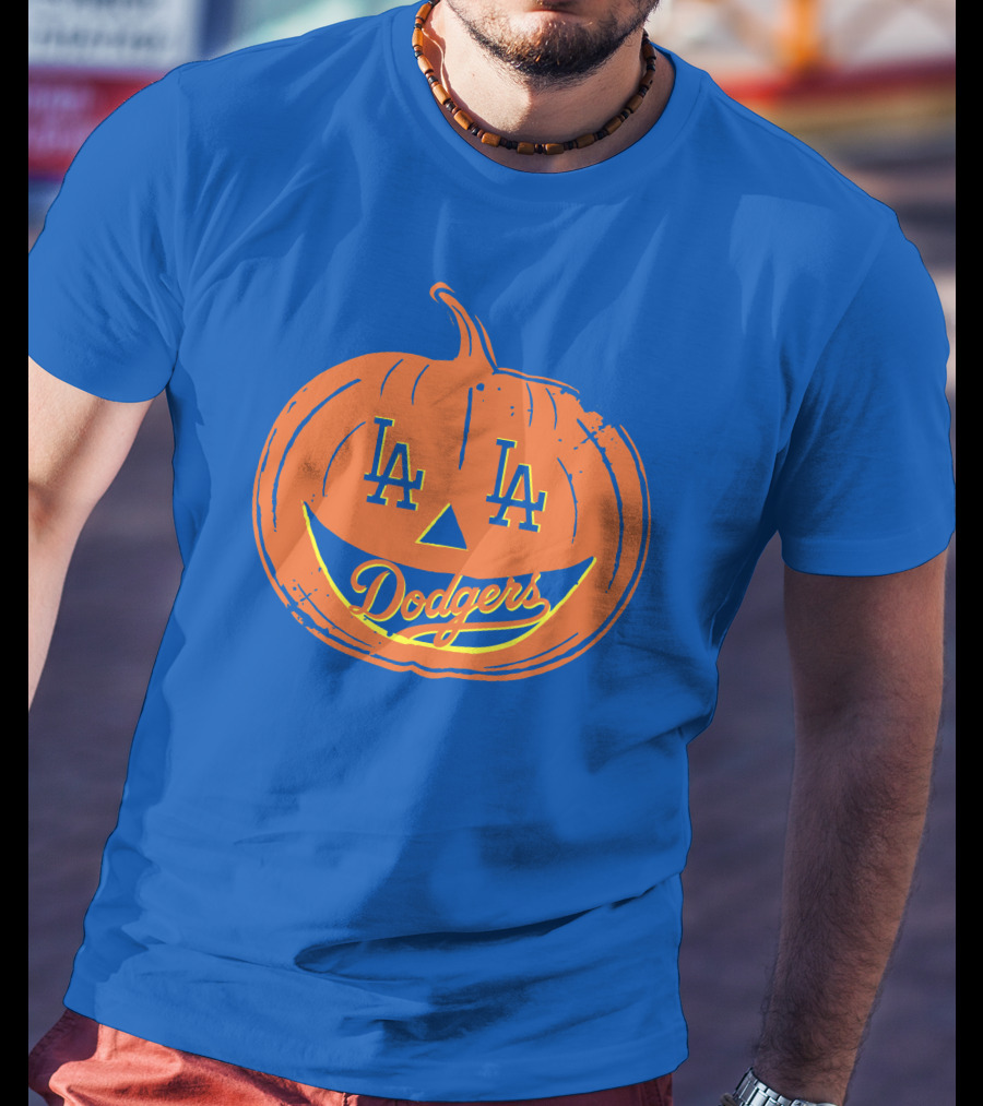 La Dodgers Halloween Pumpkin T-Shirt