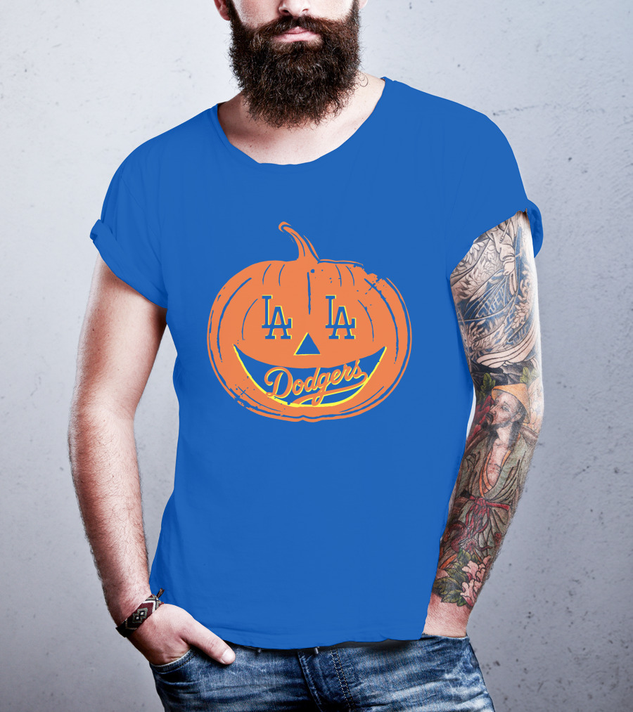 La Dodgers Halloween Pumpkin T-Shirt