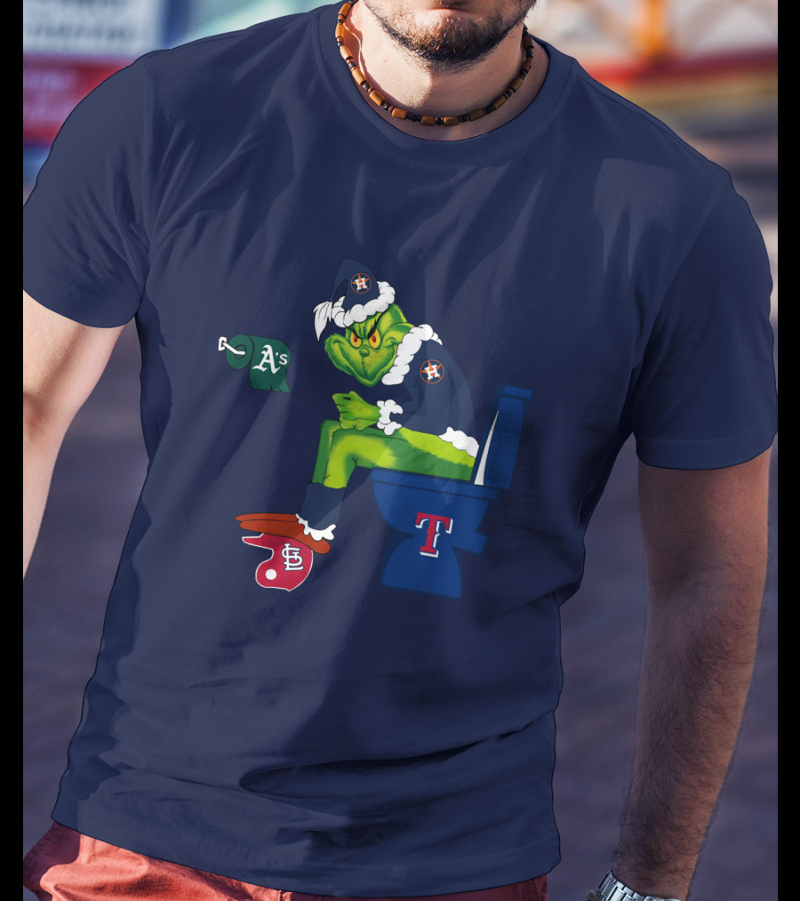 Grinch Houston Texas Toilet T-Shirt