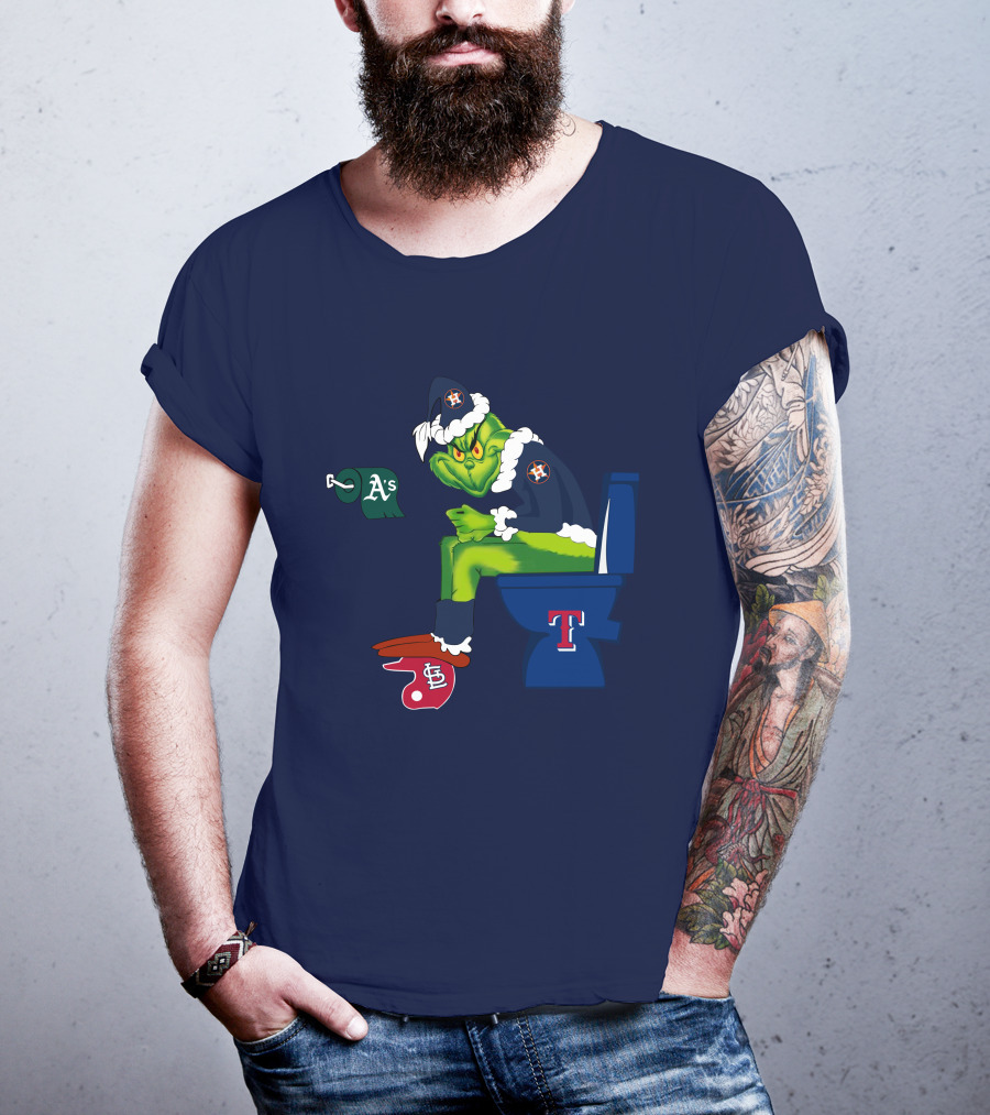 Grinch Houston Texas Toilet T-Shirt
