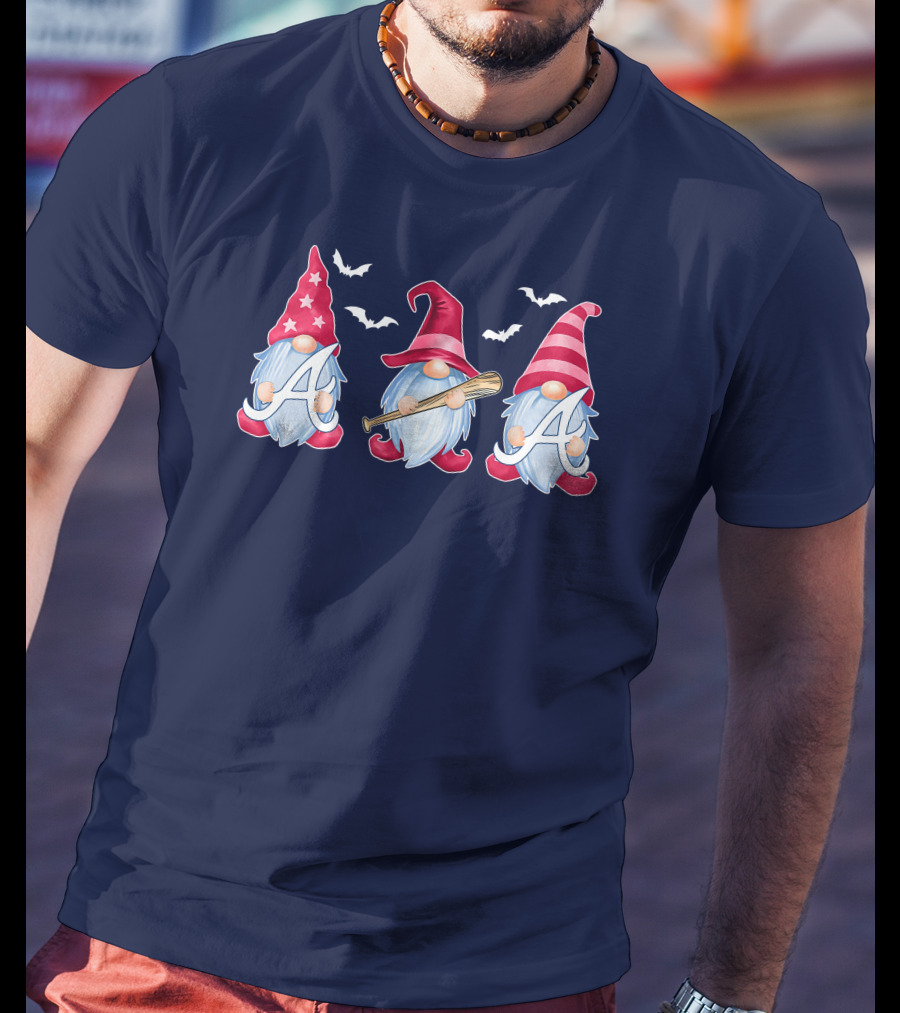 Magical Bat-Wielding Gnomes With A And Stars T-Shirt