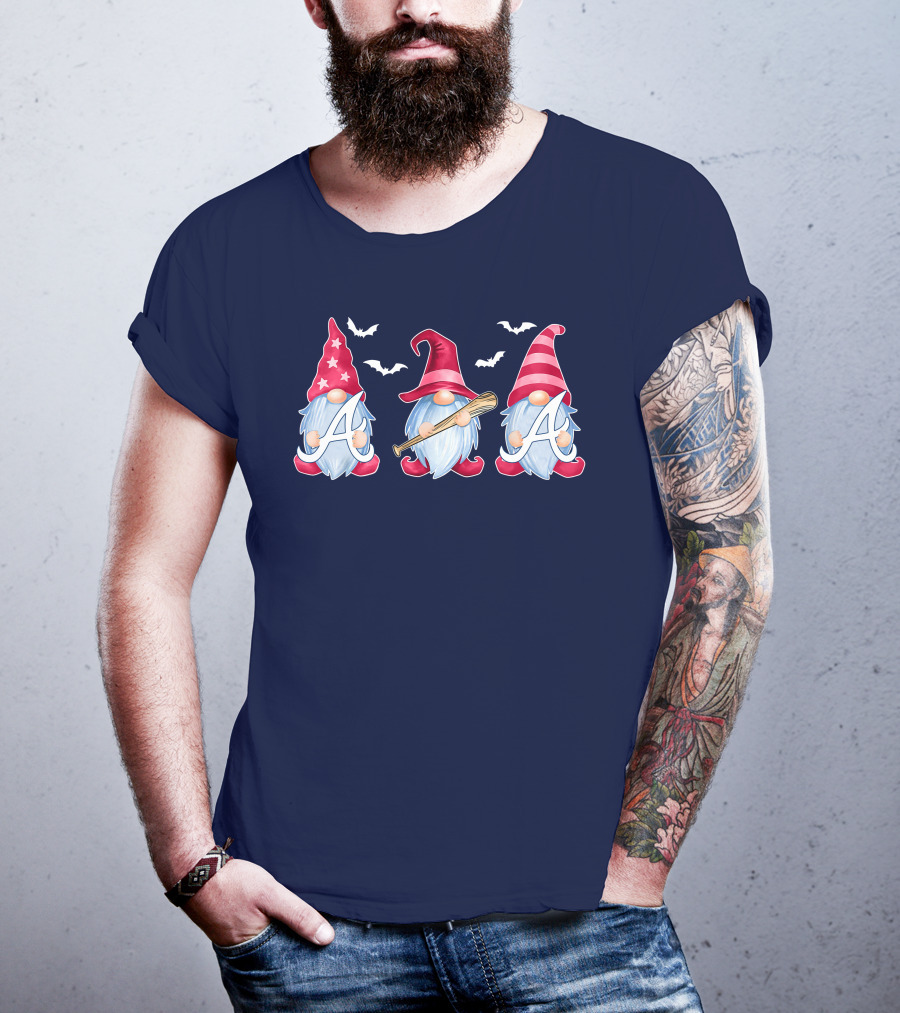 Magical Bat-Wielding Gnomes With A And Stars T-Shirt