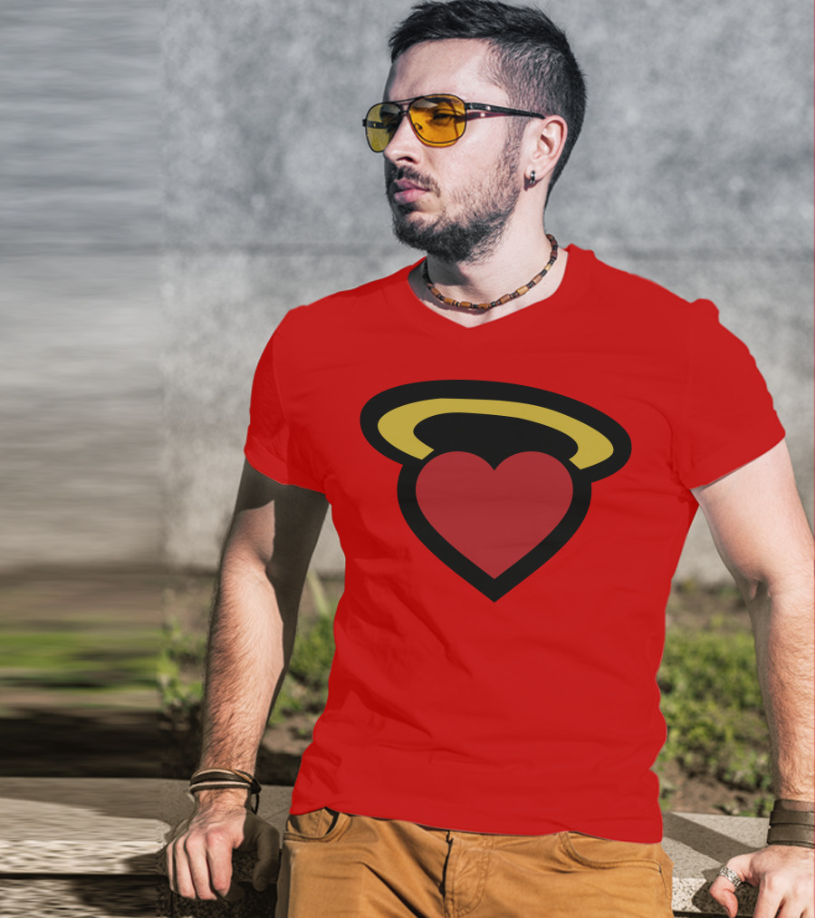 Poppin Store Miami Heat Heart Halo T-Shirt