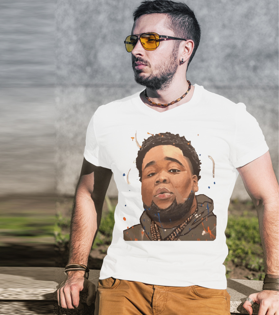 Rod Wave Hoodie Portrait Splash T-Shirt