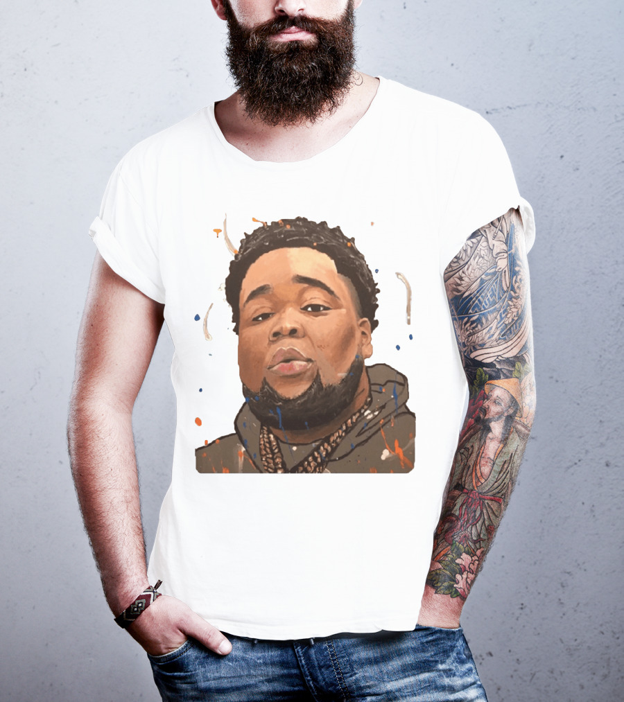 Rod Wave Hoodie Portrait Splash T-Shirt
