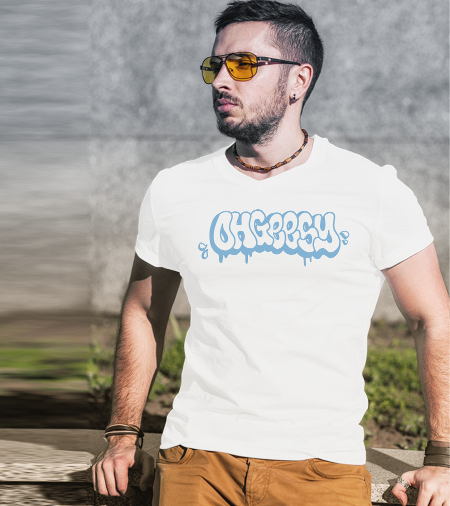 Ohgeesy Drip Style Blue T-Shirt