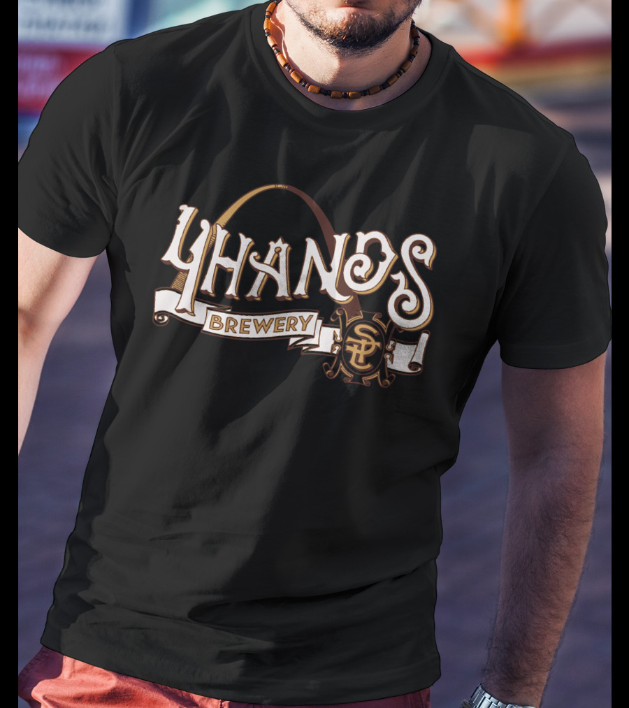 4 Hands Brewing Brewery St. Louis Arch Icon T-Shirt