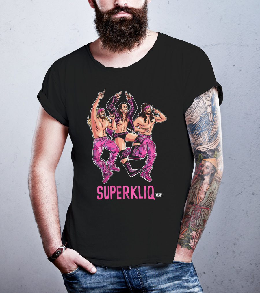 Superkliq AEW Wrestling Group T-Shirt
